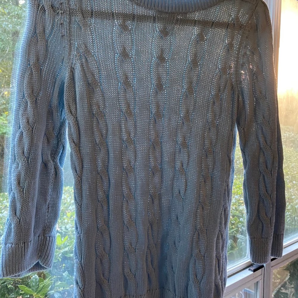 Brooks Brothers Boat Neck Blue Sweater